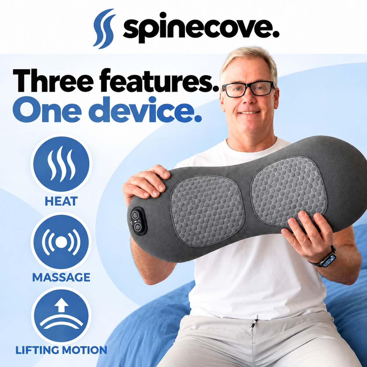 SpineCove 3-in-1 Back Massager